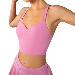 🆕Glowmode Pink FeatherFit Push Up Sports Bra